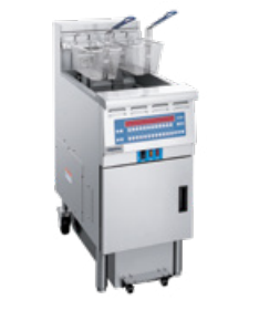 NTP14ESF  Dual vat electric fryer with filtration system