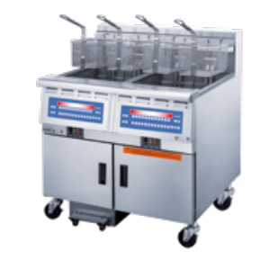 NTP184-2EF  Dual vat electric fryer with filtration system