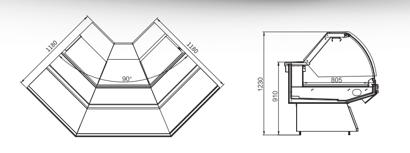 LTSS-L06Z  Classic deli cooler